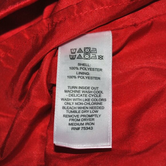 Max Studio Kids Dress Size 24 Months Red Velour Holiday Dress w/ Plaid Collar - Picture 4 of 9